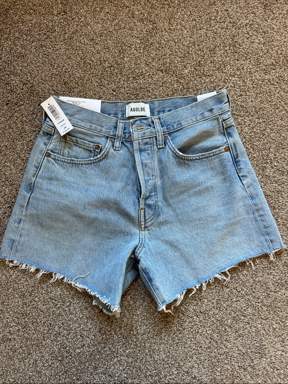 NWT Agolde Parker Long Short Size 25
